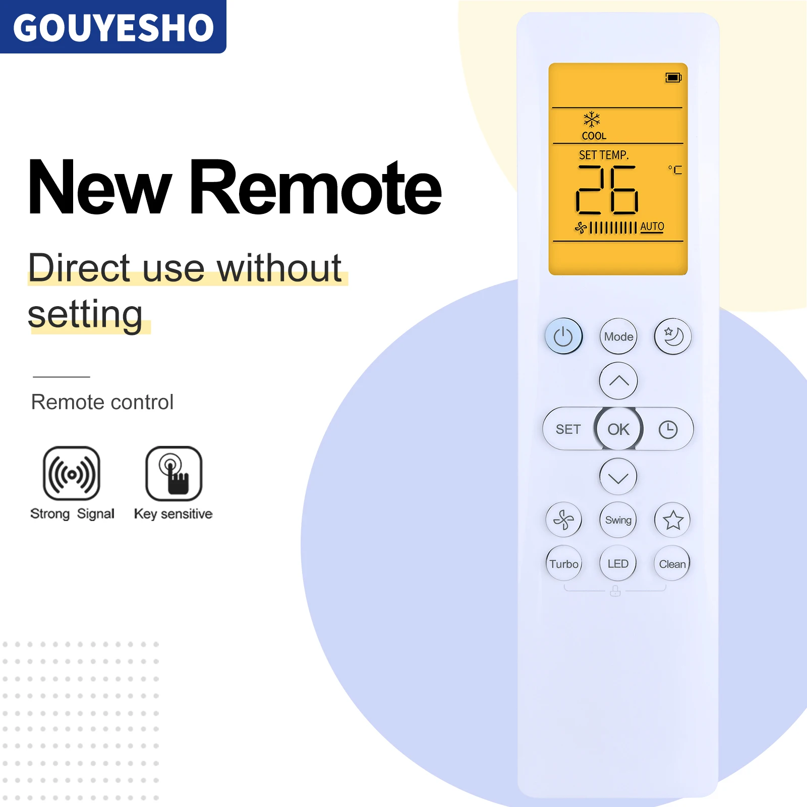 Nuovo Per Midea Condizionatore D'aria di Controllo Remoto RG10B(E)/BGEF RG10B10(E)/BGEF RG10B(E2)/BGEF