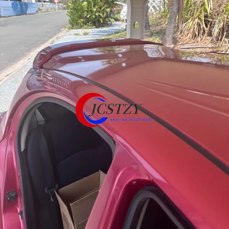 سبويلر لنيسان مارس 2010 2011 2012 2013 2014 2015 جودة عالية بلاستيك ABS سقف خلفي للسيارة أجنحة سبويلر ملحقات #5