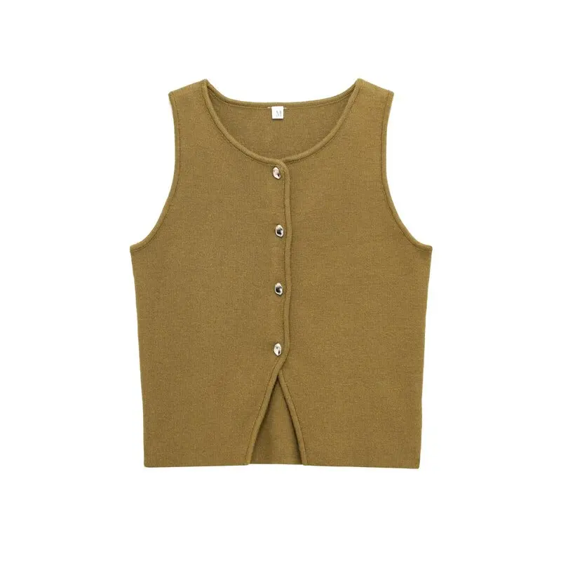 Лето 2023, женский модный облегающий круглый топ Ne Svel с плоской иглой, универсальный, Новое поступление, чистый цвет