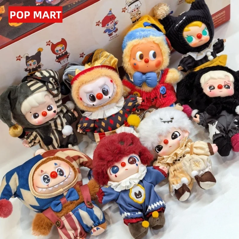 Véritable Popmart Labubu Whysoserious Series Clown de cirque bizarre carnaval vinyle poupée pendentif Collection maison Surpris Halloween cadeau