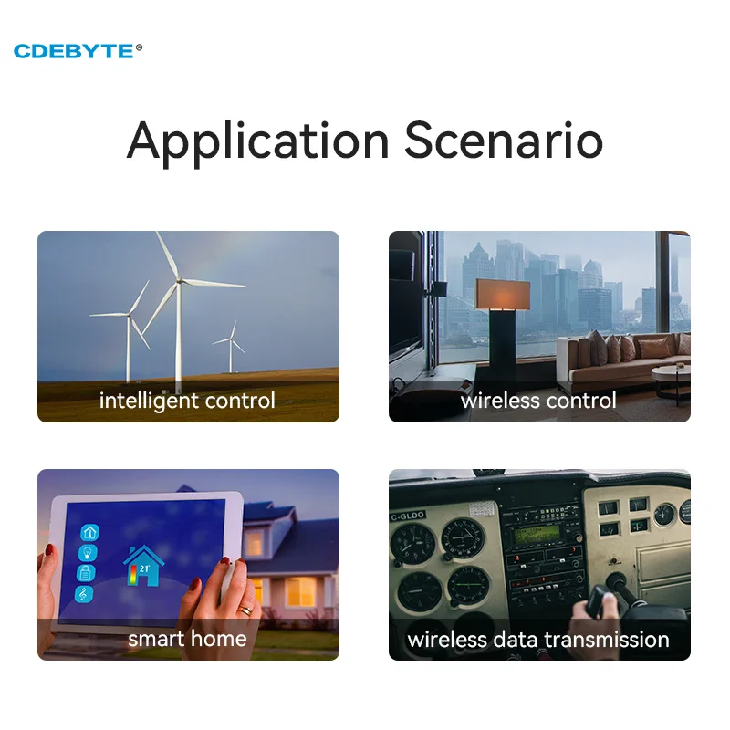 Módulo LoRa E220-900M30S LLCC68 868MHz 915MHz Ebyte 30dBm 10km transceptor inalámbrico y receptor IPEX/agujero de sello de largo alcance IoT