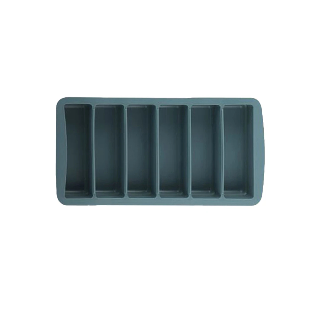 

6 Cavities Cube Tray Silicone Mold Classic Cube Shape Whiskey Mold Non Stick Easy Release DIY Kitchen Tool