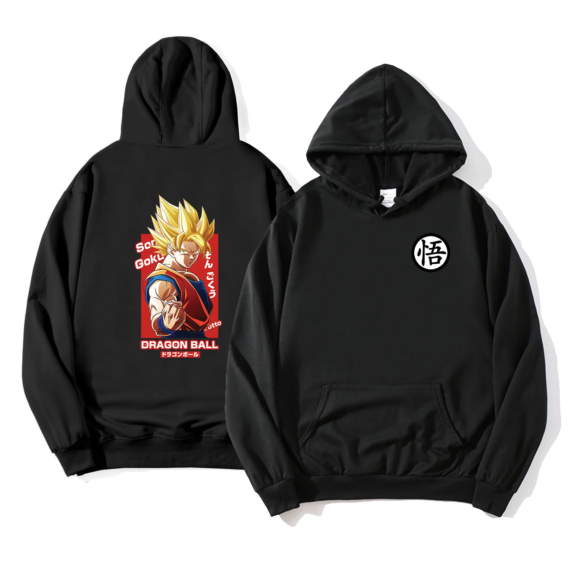 

Пуловер с капюшоном Dragon Ball — чистый хлопок, дышащий и эластичный | Стильная толстовка | Идеально подходит для отдыха, релаксации и активного ношения