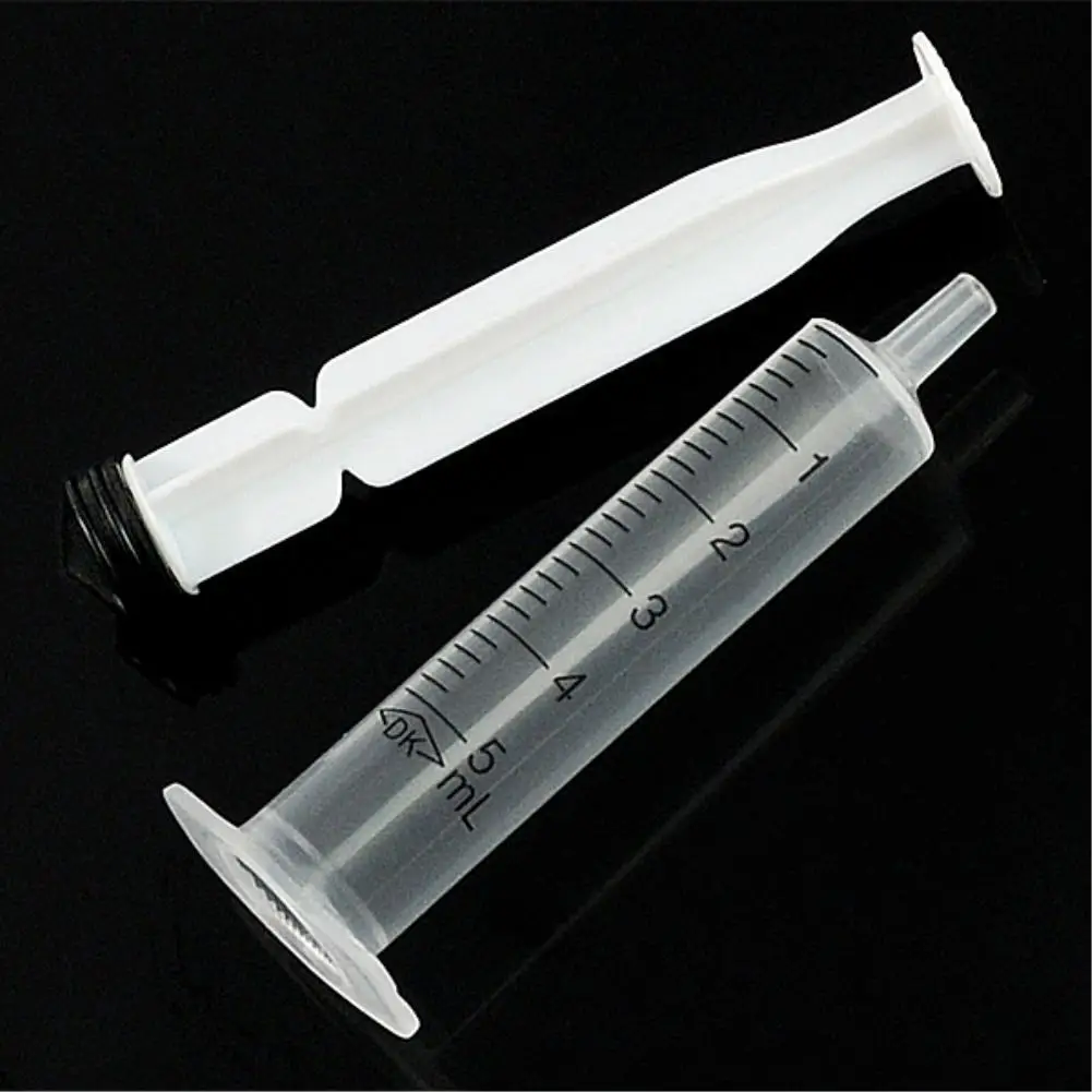 5ML Plastic Syringe Tube Without Needle With OPP Plastic Hydroponics Lab Medical Measuring Kithchen Tool Nutrient Sample Syringe