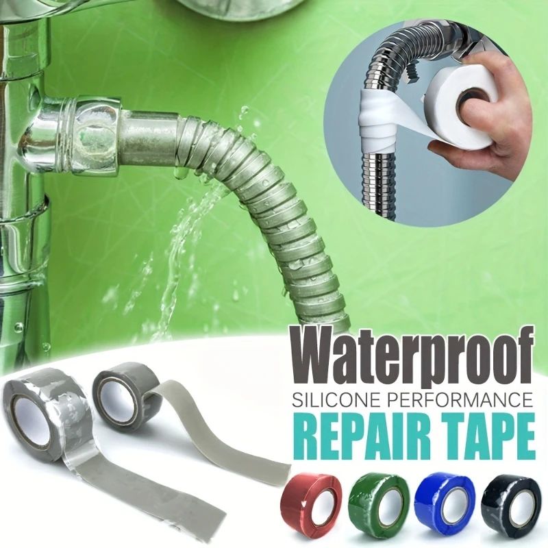 Waterproof Silicone Tape High-temperature Resistant Black Rubber Electrical Tape Durable and Soft Insulating Adhesive