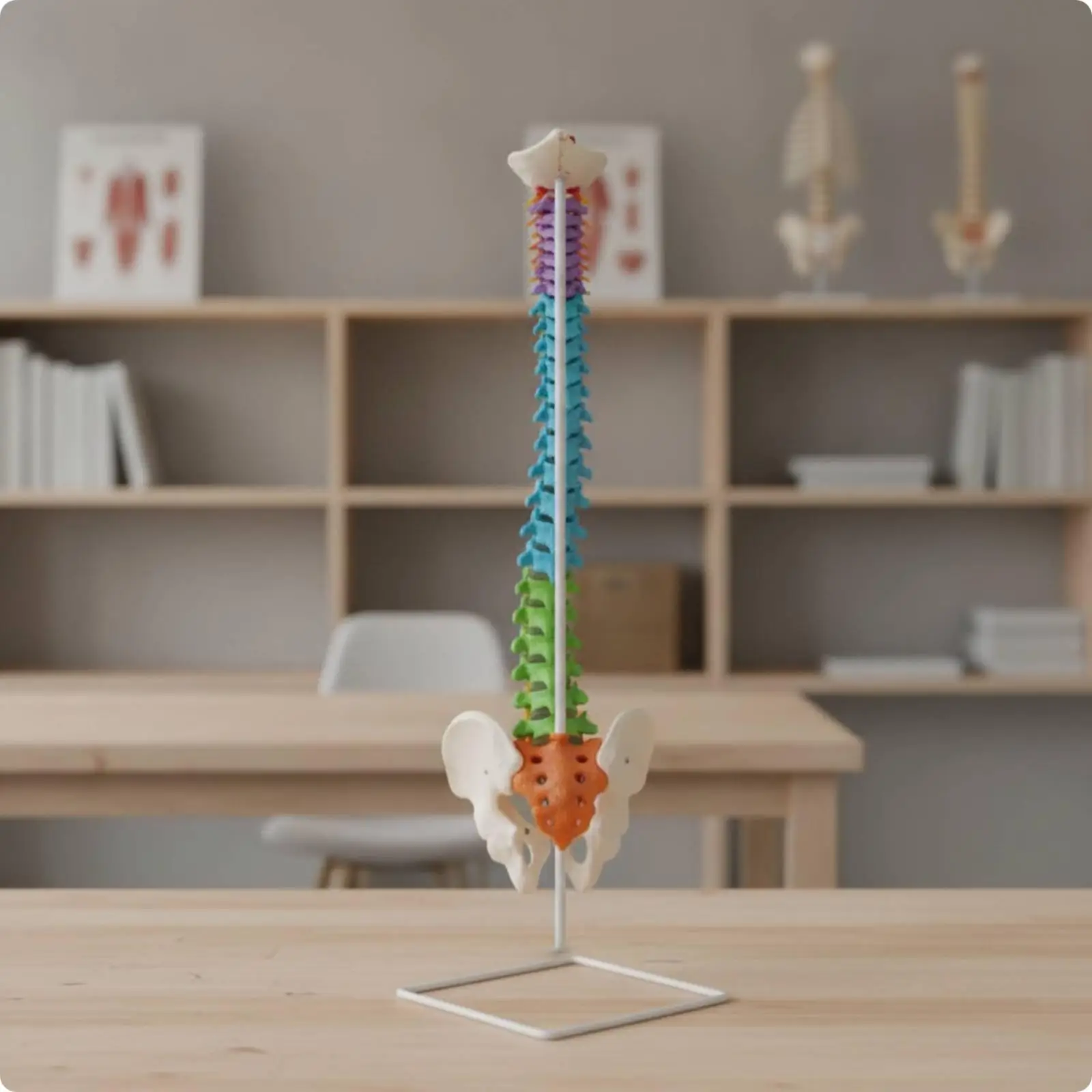 Spine Model with Pelvis Accurate Spine Model with Stand Flexible for Teachers