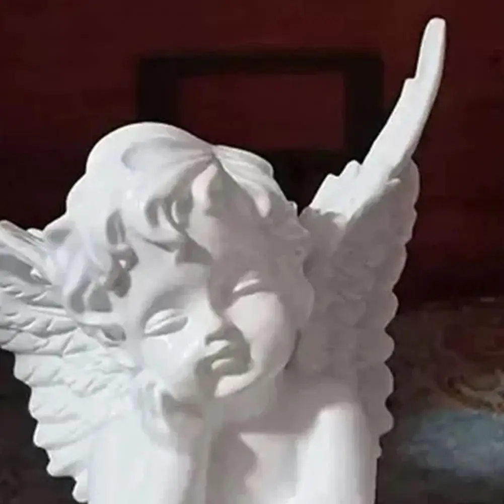 Spiritual Home Decor Little Angel Figurine Resin Sculpture Cherub Remembrance Gift Healing Sympathy Decor for Bedroom Shelf