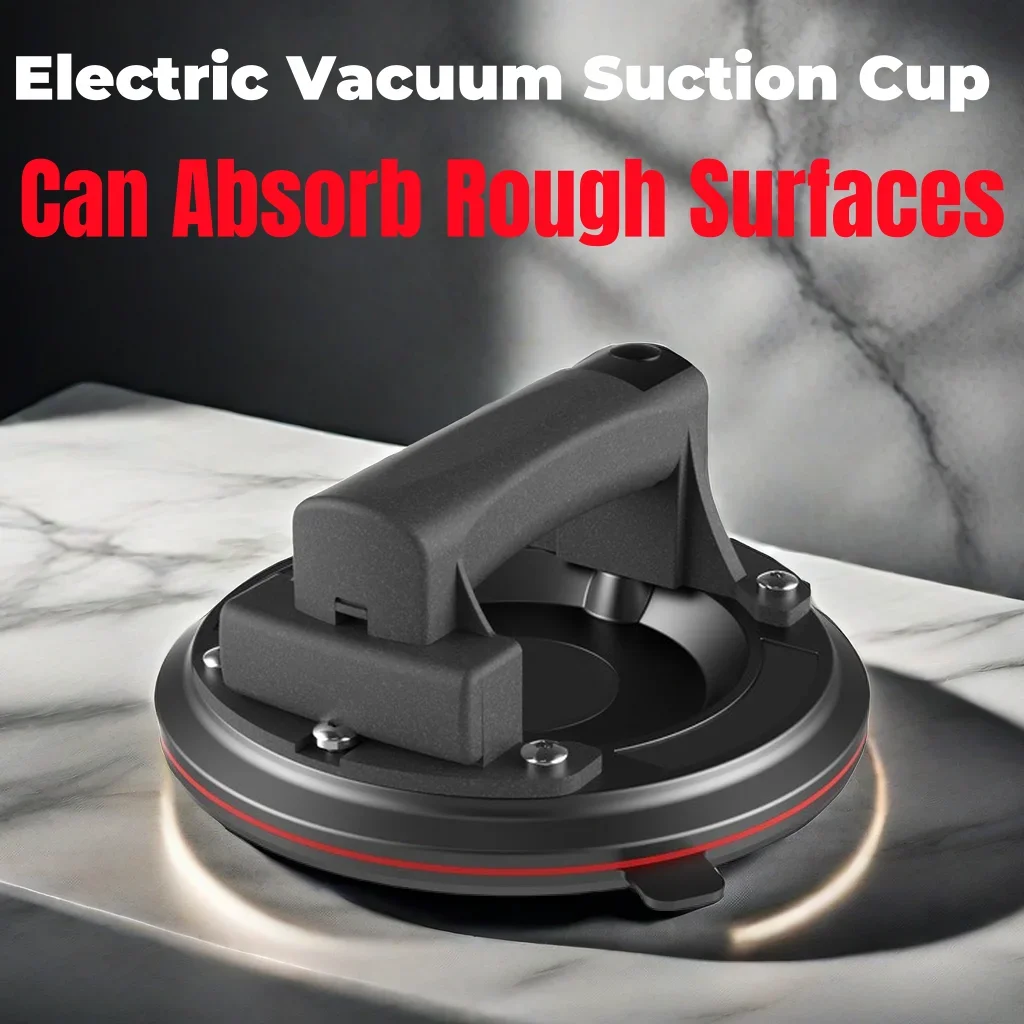 

Use on Rough Surface Electric Vacuum Suction Cup 200KG Load Capacity Heavy-Duty Hand-Held Glass Lifter Moving Large Granite Tile