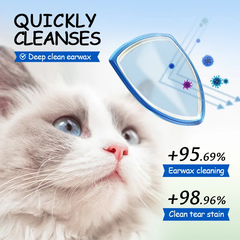 Pet ear cleaning cotton wet wipes remove cat ear mites,relieve itching,inhibit bacteria,tear stains in cats dogs.Ear cotton pads