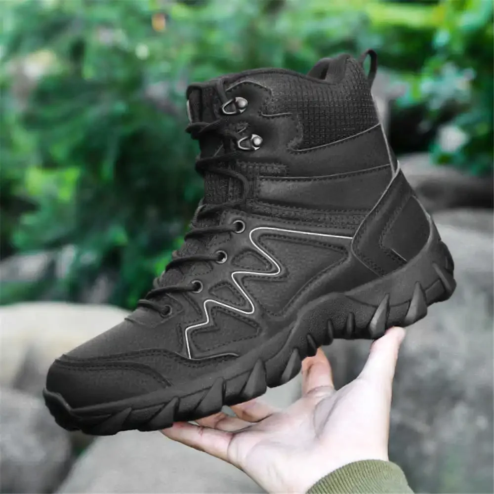 Genuine Leather Desert Color Original Men's Boots Mens Shoes Size 48 High Tops Shoes Men Sneakers Sports Vip