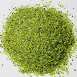2-4mm Beautiful Natural Peridot Olivine Chips Polished Gravel Stone Reiki Healing Crystal Mineral Specimen DIY Garden Decor