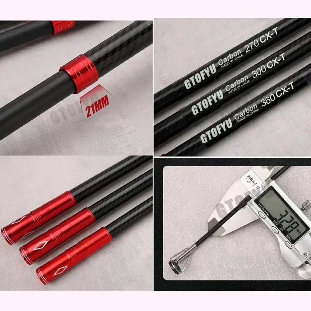 2.7m 3.0m 3.6m 3.9m 4.2m 4.5m Telescopic Fishing Rod 20kg Carbon Travel Surf Spinning 5-300g Lure Long Throwing Baitcasting Rod - view 2