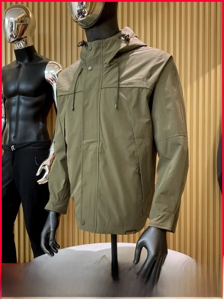 

Outdoor Men's Casual Loose Fit Hooded Jaet Soft ell Windproof Water Resistant Fall Winter Spor Leisure Sle Zipper Clo...