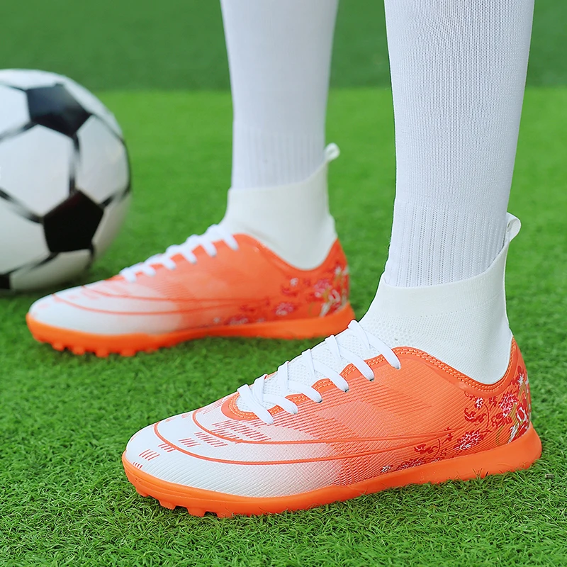 TF Football Boots for Men Women Man Soccer Shoes Soccer Cleats Non Slip Ultralight Boys Girls Sneakers