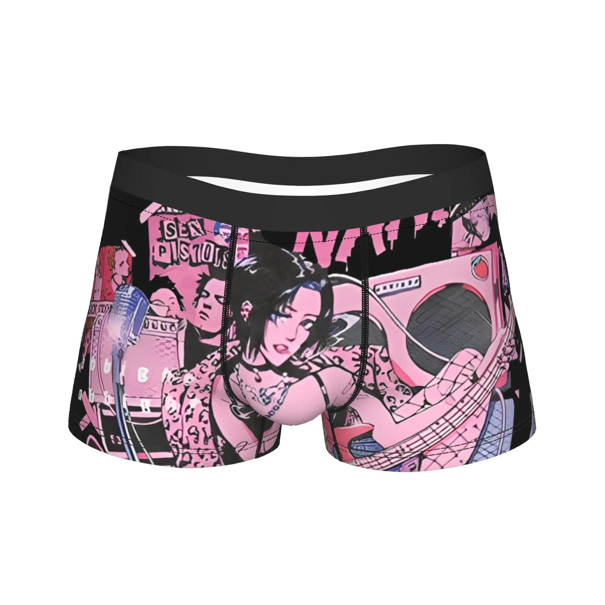 

Мужские трусы-боксеры Nana Osaki в стиле аниме Kawaii, шорты, нижнее белье из полиэстера, новинка Homme, трусы больших размеров