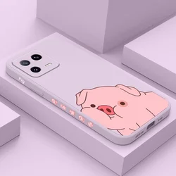 Little Fat Pig Phone Case For Xiaomi Mi 17 15T 14T 14 13 13T 12 12X 12T 12S 11 11T Ultra 10 10T Pro Lite Liquid Silicone Cover