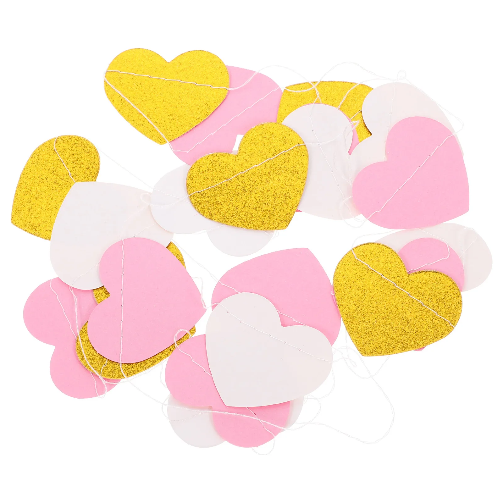 

10 шт. блестящих гирлянд-сердечек для декора, подвесные украшения для вечеринок в помещении и на улице, реквизит для фотосессий, романтическое оформление сцен