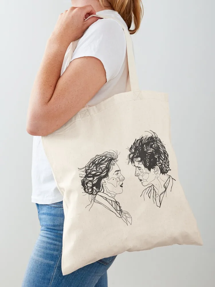 

jo and laurie // timothée and saoirse ; little women Tote Bag tote bag bags woman 2025 bag for beach