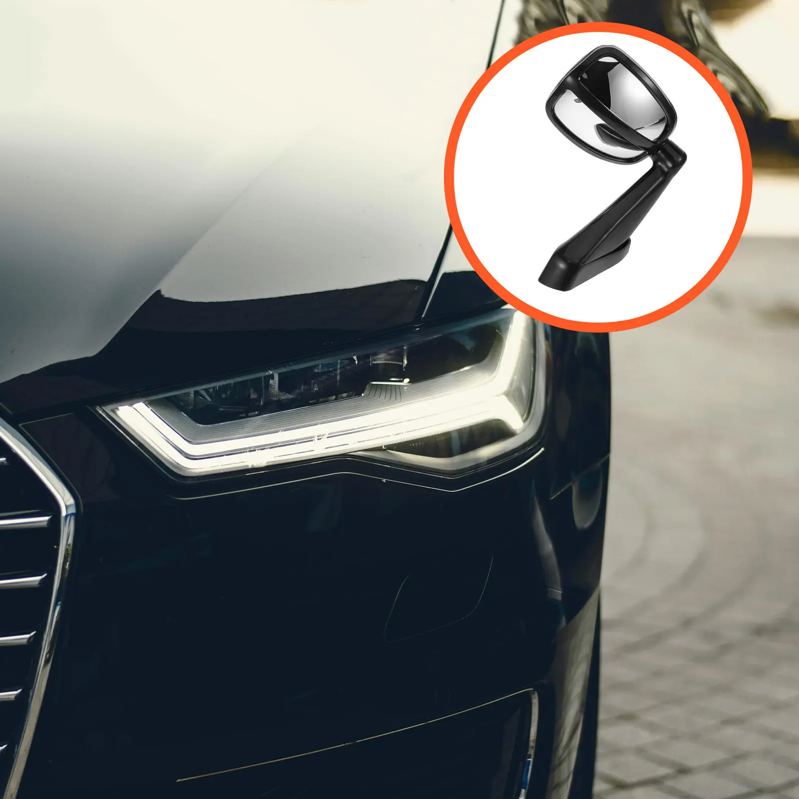 

Universal Rear View Hood Car High Definition Glass Plastic Wide Angle Rear Reversing Blind Spot Safety Accessory