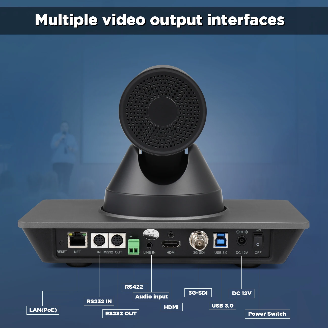 Best Price FoMaKo FMK701RA OEM ODM 4K Ultra HD Wide Angle Conference Camera 12X Optical Zoom Fast Focusing Camera