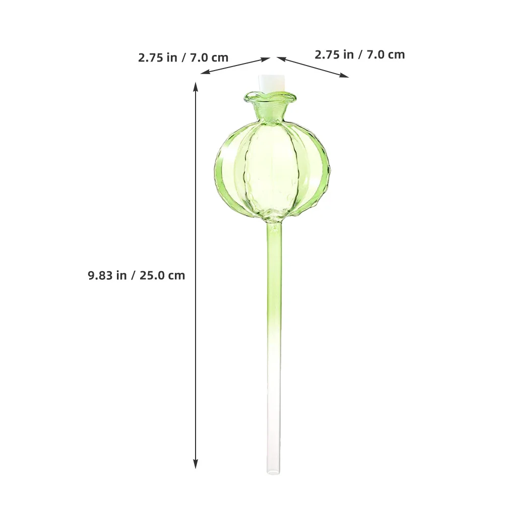 2 قطعة سقي الزجاج الشفاف جهاز سقي النباتات الأوتوماتيكي لوعاء بونساي المنزل البستنة الترطيب الزخرفية #5