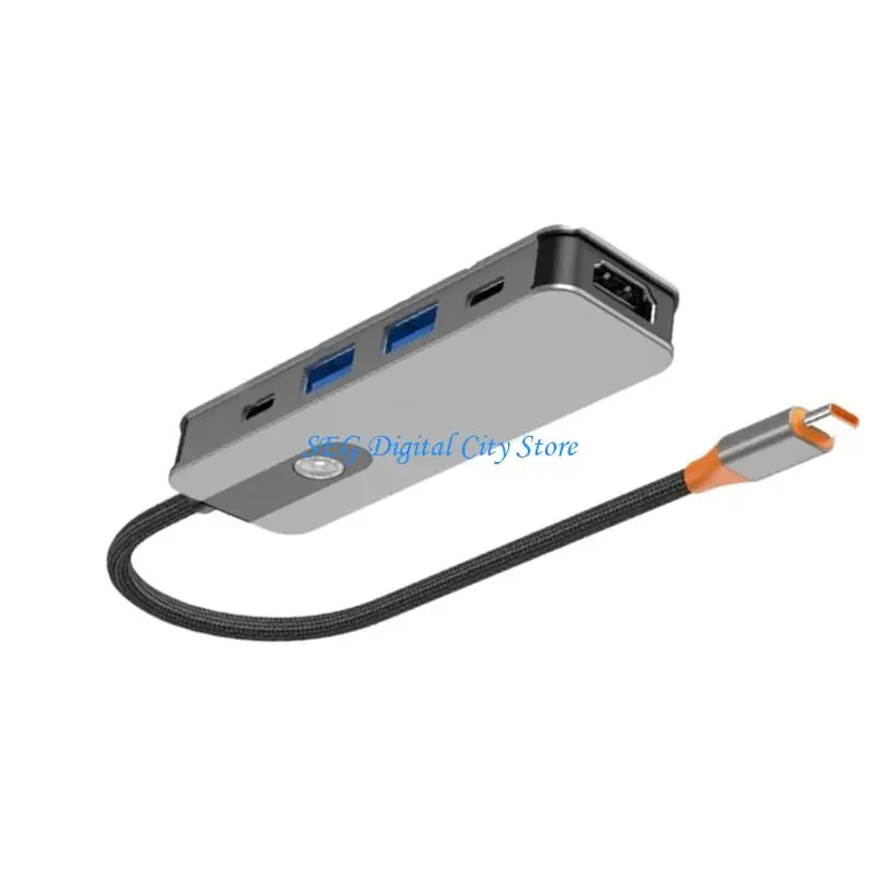 U75B 8/7/6/5 in 1 USB C to HDTV Adapter USB3.0 PD100W Splitter Docking Station for PC
