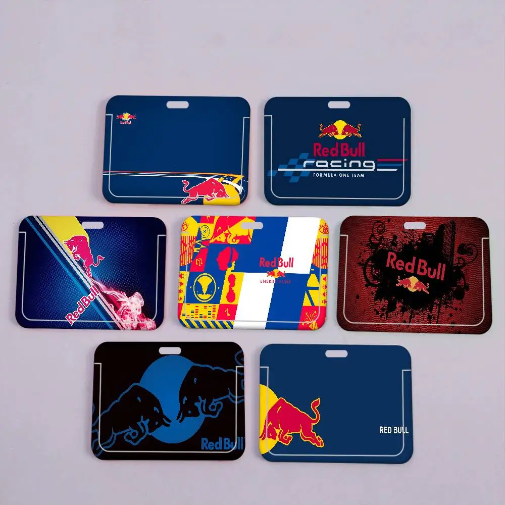 

Держатель для ID-карт и бейджей R-Red-BullS с логотипом, унисекс, на шею, для работы, выставок, школы