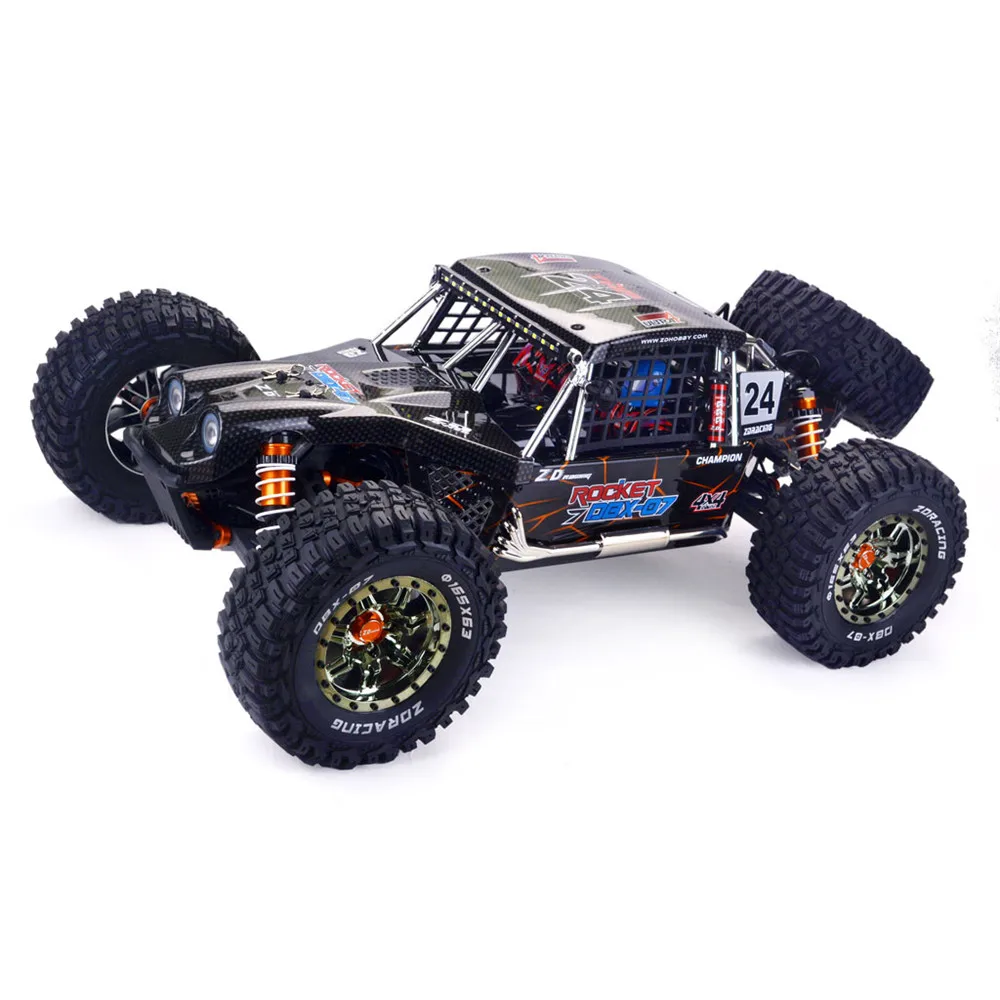 

ZD Racing DBX 07 1/7 4WD 80km/h Fast Brushless RC Car 6S Vehicles Desert Monster Off-Road Models RTR/KIT Frame