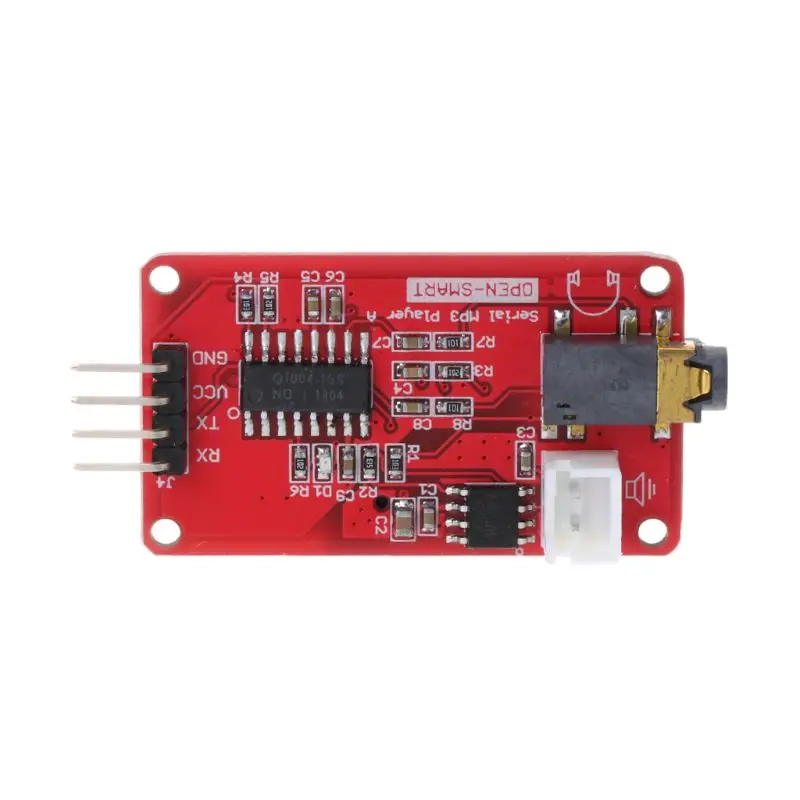 MP3 Music Player Module With Speaker Monaural Amplifiers Board Support UART Port 8Khz-48Khz Frequency