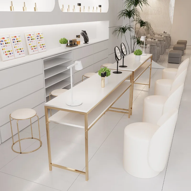 Popular Modern Manicure Salon Furniture Portable Manicure Nail Technician Table Nail Station
