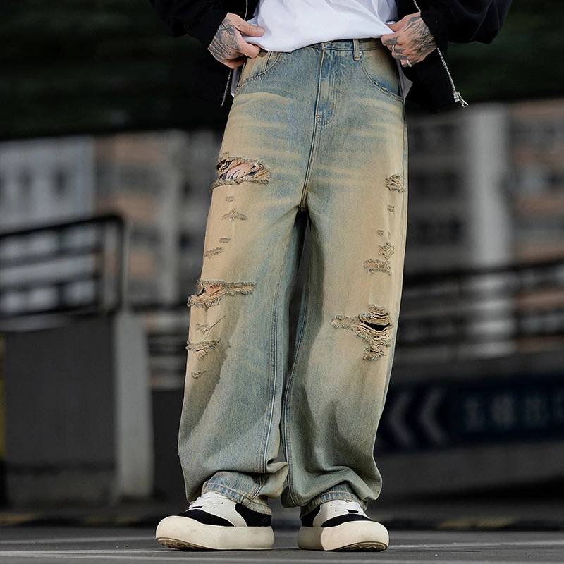 

Новые мужские джинсы New Town Guangzhou для осени и зимы, повседневные, прямого кроя, эластичные, удобные, длинные брюки с низкой посадкой, на шнурке, из вельвета