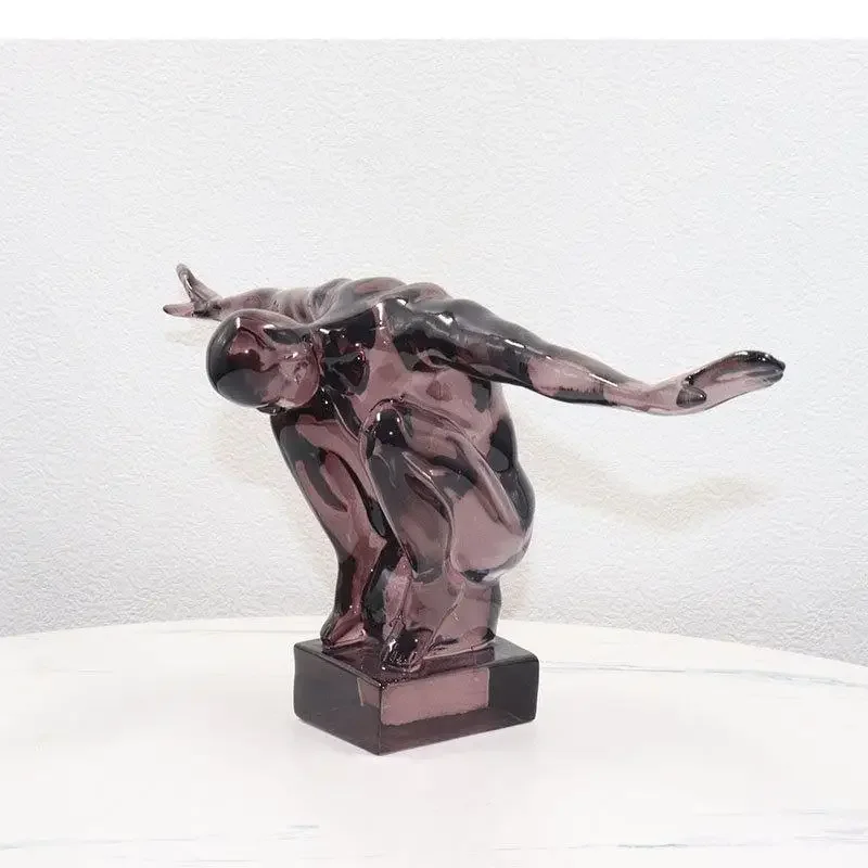 Minimalism Sportsman Figure Sculpture Desk Decoration Athlete Character Ornaments Abstract Crafts Statue Modern Home Decor