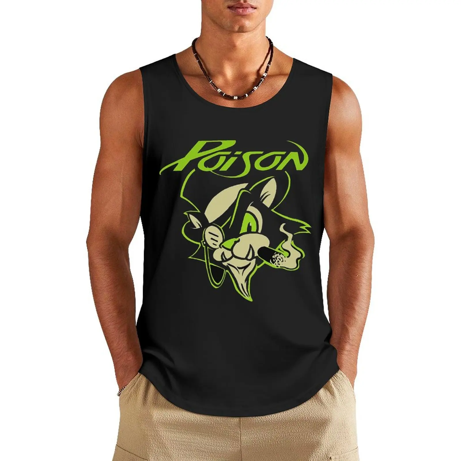 

Poison, Tank Top gym t shirt men Men's tops t shirt gym