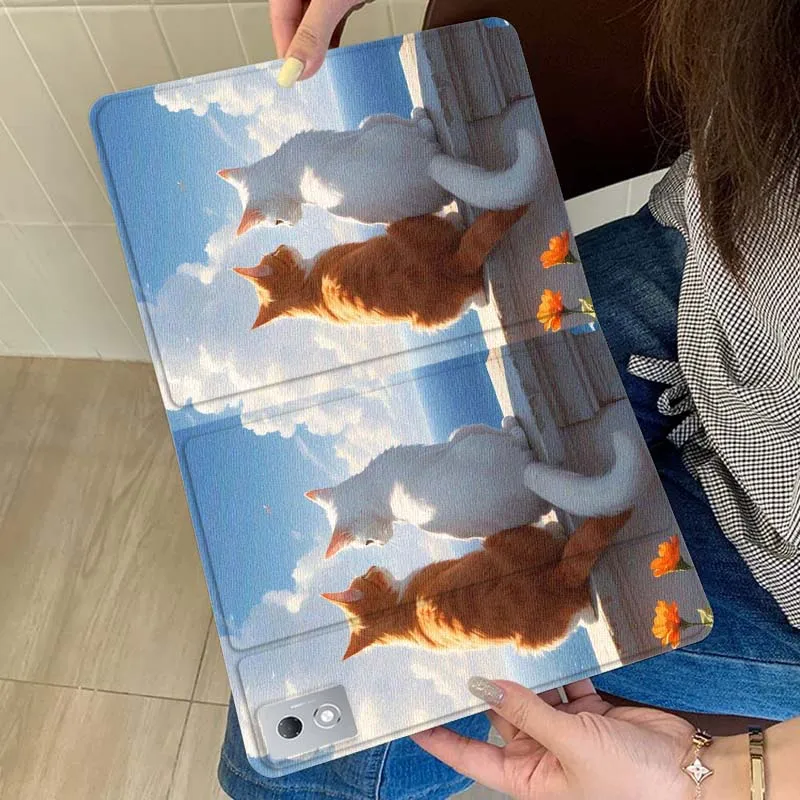 

Чехол для планшета с мультяшным рисунком Sunset Cat, подарок для Xiaoxin Lenovo Tab Pad K11 K10 M10 P11 3rd Plus Pro Legion Y700 Y900 Gen4 2