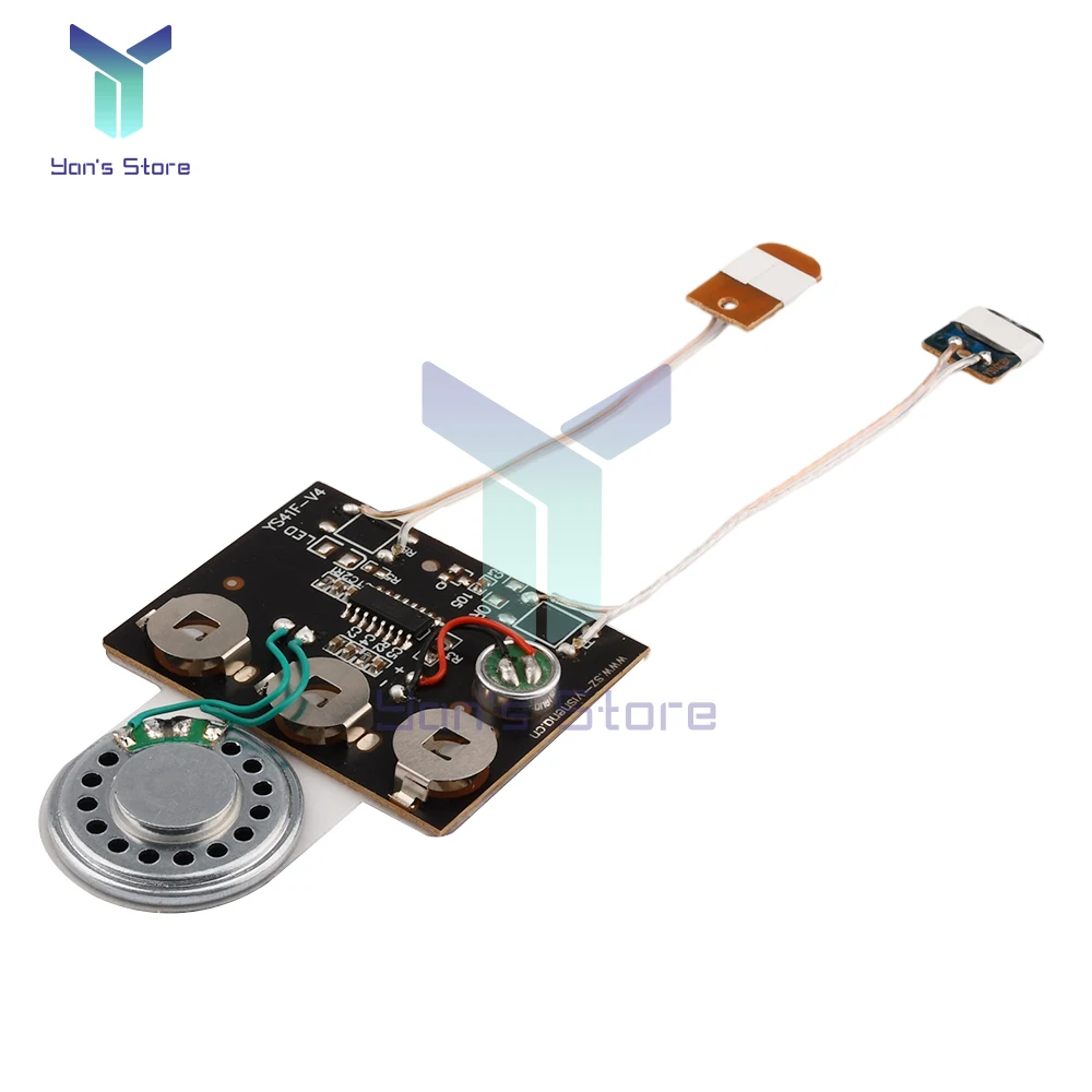 1Pcs 30S Sound Voice Music Recorder Board Photosensitive Sensitive Key Control Programmable Chip Audio Module for Greeting Card