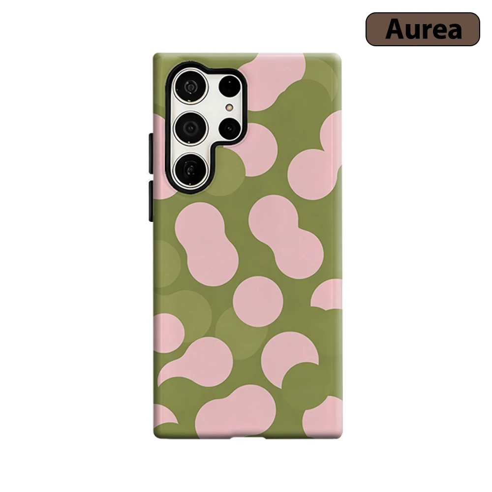 Sage Pink Blob Phone Case for Samsung Galaxy S26 S25 Ultra S24 S23 Ultra Plus Shockproof Double layer tough Back Cover