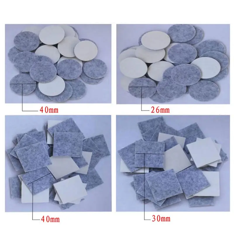 80/130pcs Furniture Chair Table Leg Self Adhesive Felt Wood Floor Protector Pads