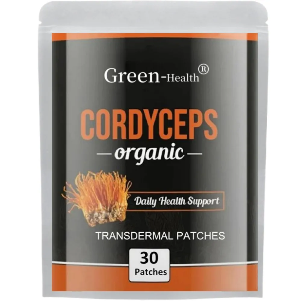 

Cordyceps Mushroom Transdermal Patches Energy & Stamina Support-30 Patches One Month Supply