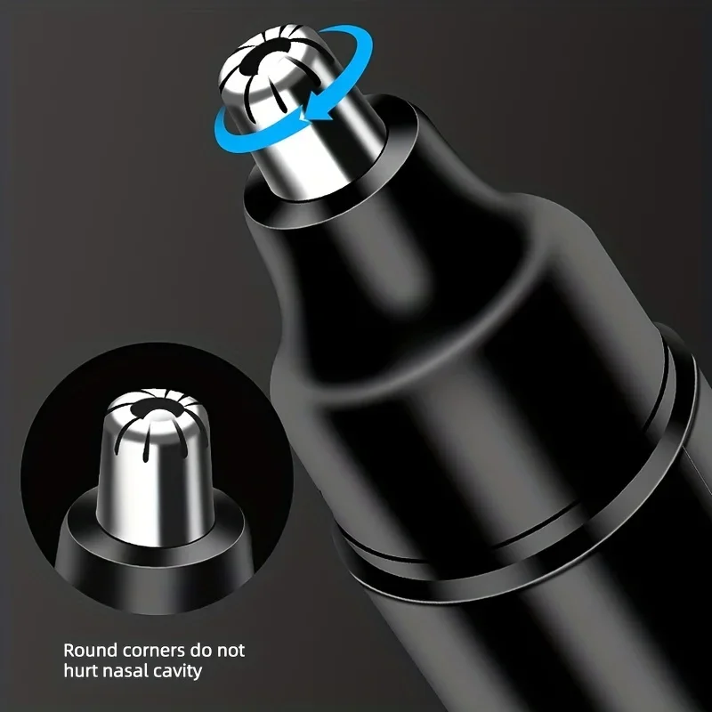 2-in-1 الكهربائية الأنف الشعر المتقلب المحمولة الأنف آذان الشعر أداة قص الحواجب للرجال النساء قابلة للشحن غير مؤلم المقص