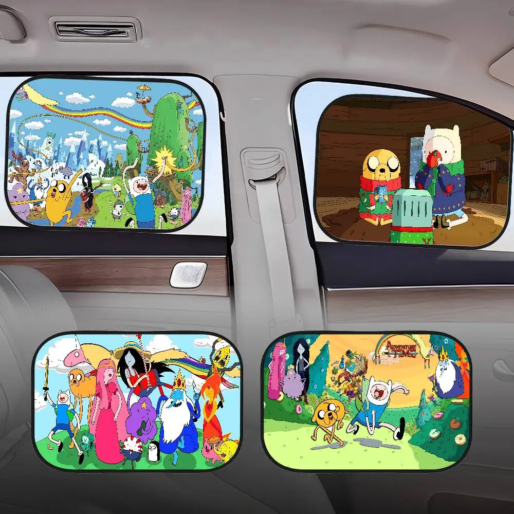 

A-aAdventure Time Side Window Sunshades Car Film Side Window Saunshades Windshield Auto Window Sunshade Cover For Children Baby