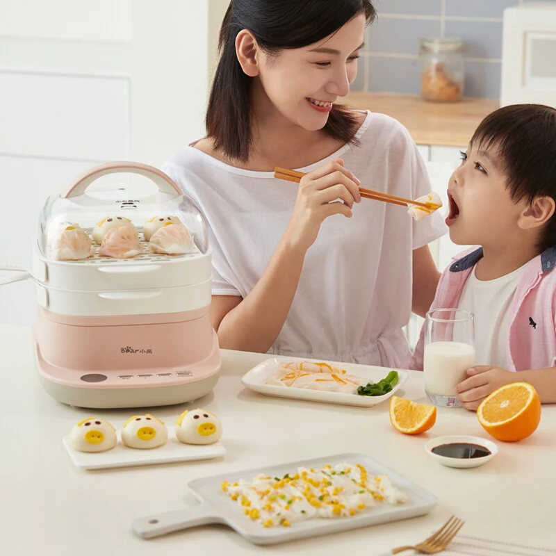 2020 New Electric Steamer Food Steamer Drawer Type Cooking Machine Intestine Powder Machine White Color Steamed Sausage