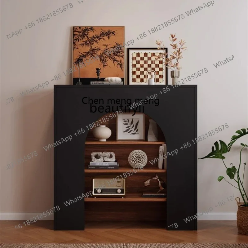 

E153 French retro fireplace decorative cabinet living room porch storage corridor display locker