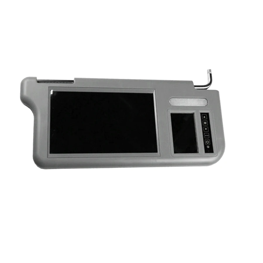 7 Inch Car Sunvisor Interior Rear View Mirror Screen Lcd Monitor DVD/VCD/AV/TV Player Rear Camera(Right)Sun