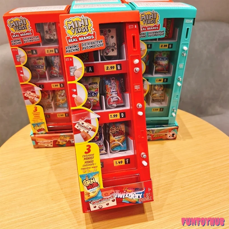Miniverse Mini Vending Machine Toy, Mini Snack Miniature Playset, Collectible Tiny Food Dollhouse Decor, Kids Mystery Box Gifts view 5