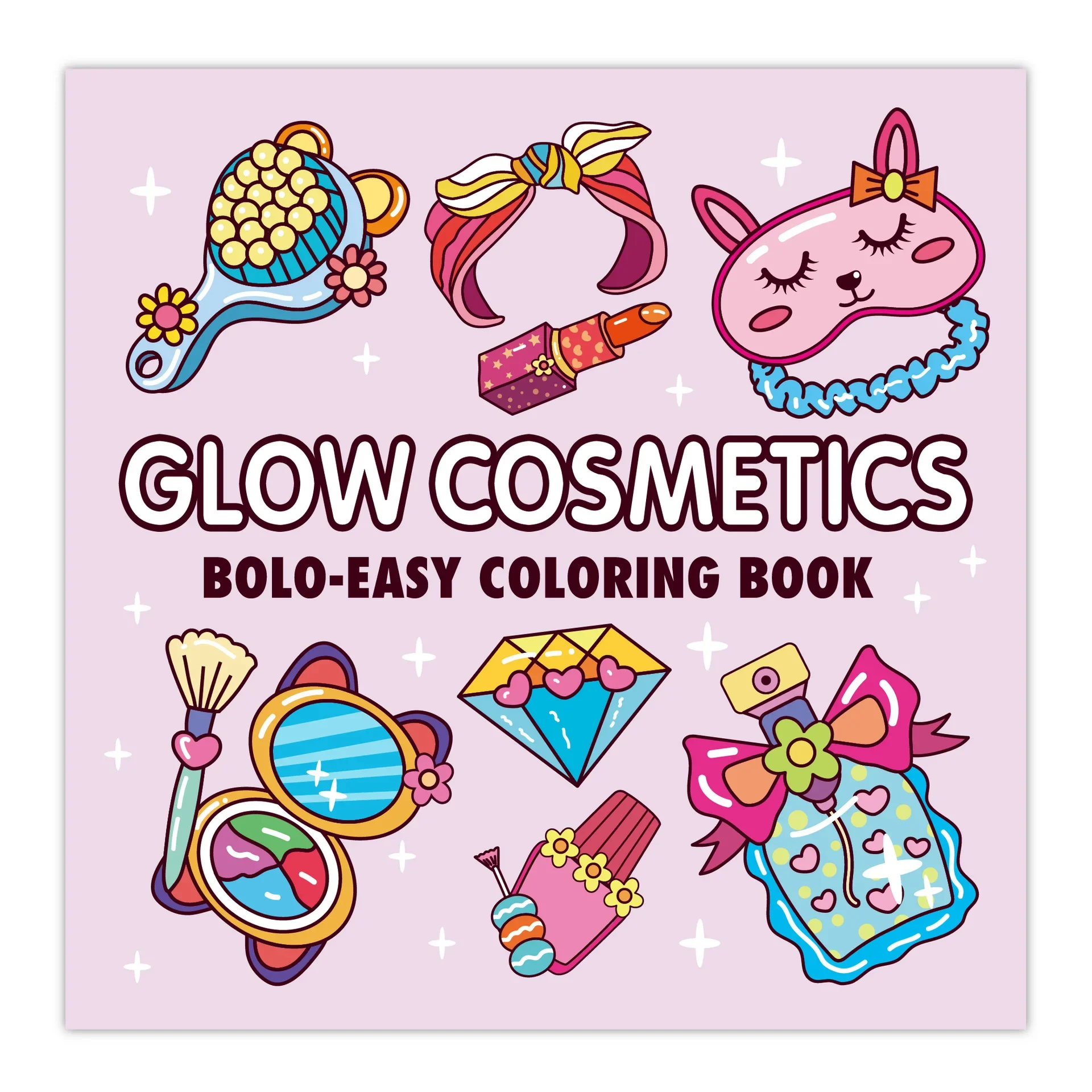 

52 листа COSMETICS, яркие узоры, книжка-раскраска для взрослых, милая книга для рисования, идеальный подарок для вечеринки и дня рождения