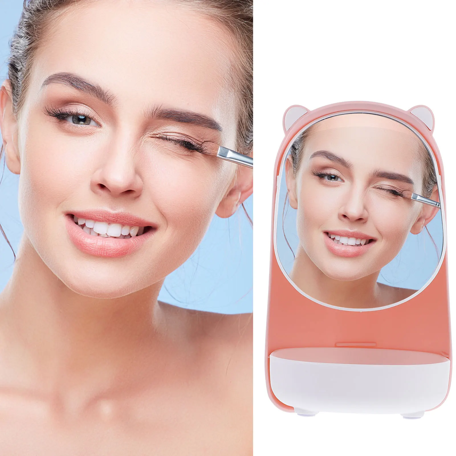 1Pcs Chic Makeup Mirror High Definition Clear Surface Wonderful Gift for Women Friends Adjustable Make-Up Mirror