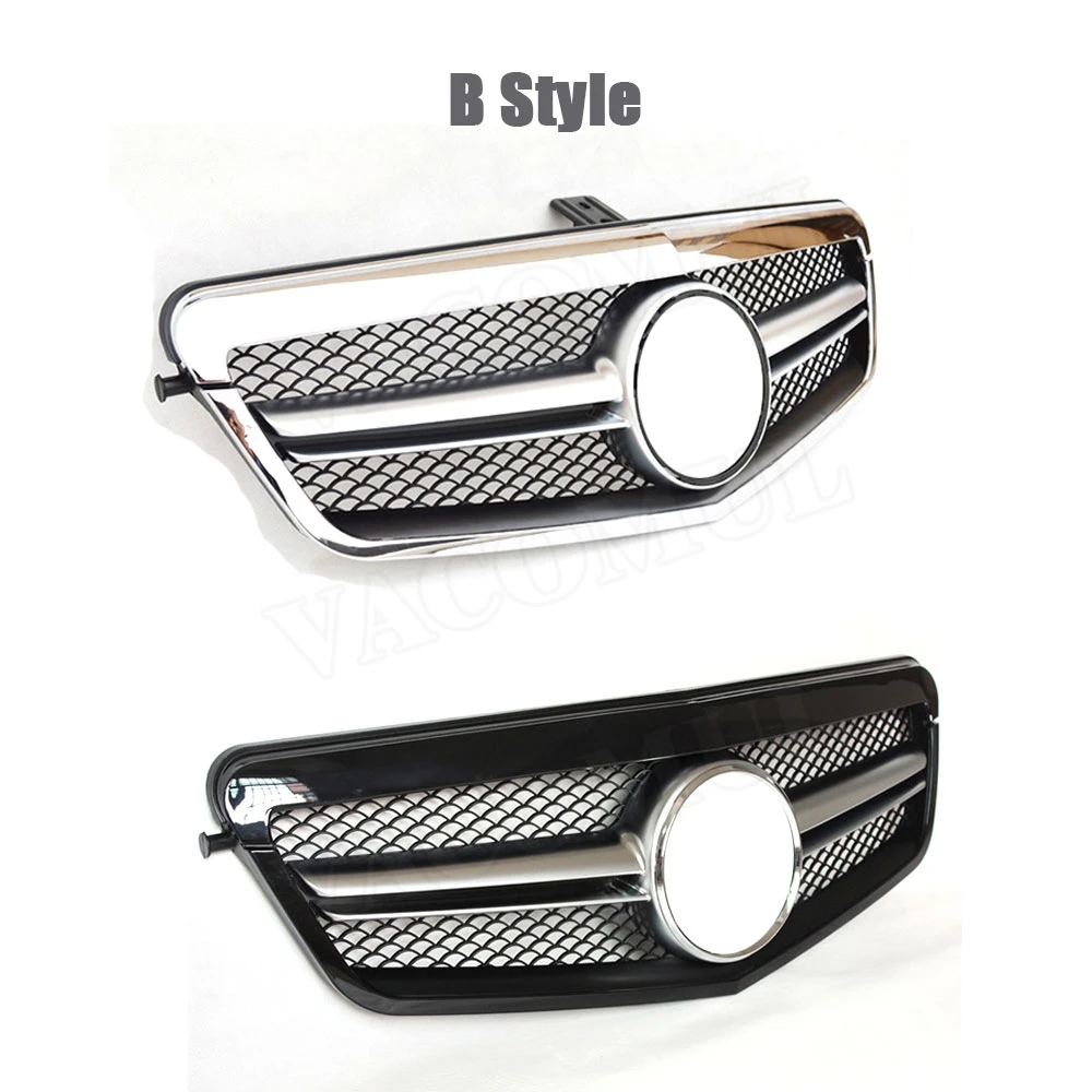 

For W212 Diamond Front Bumper Grille Mesh For Mercedes Benz E Class E200 E250 E350 AMG 2010-2013 Pre-facelift Front Grill