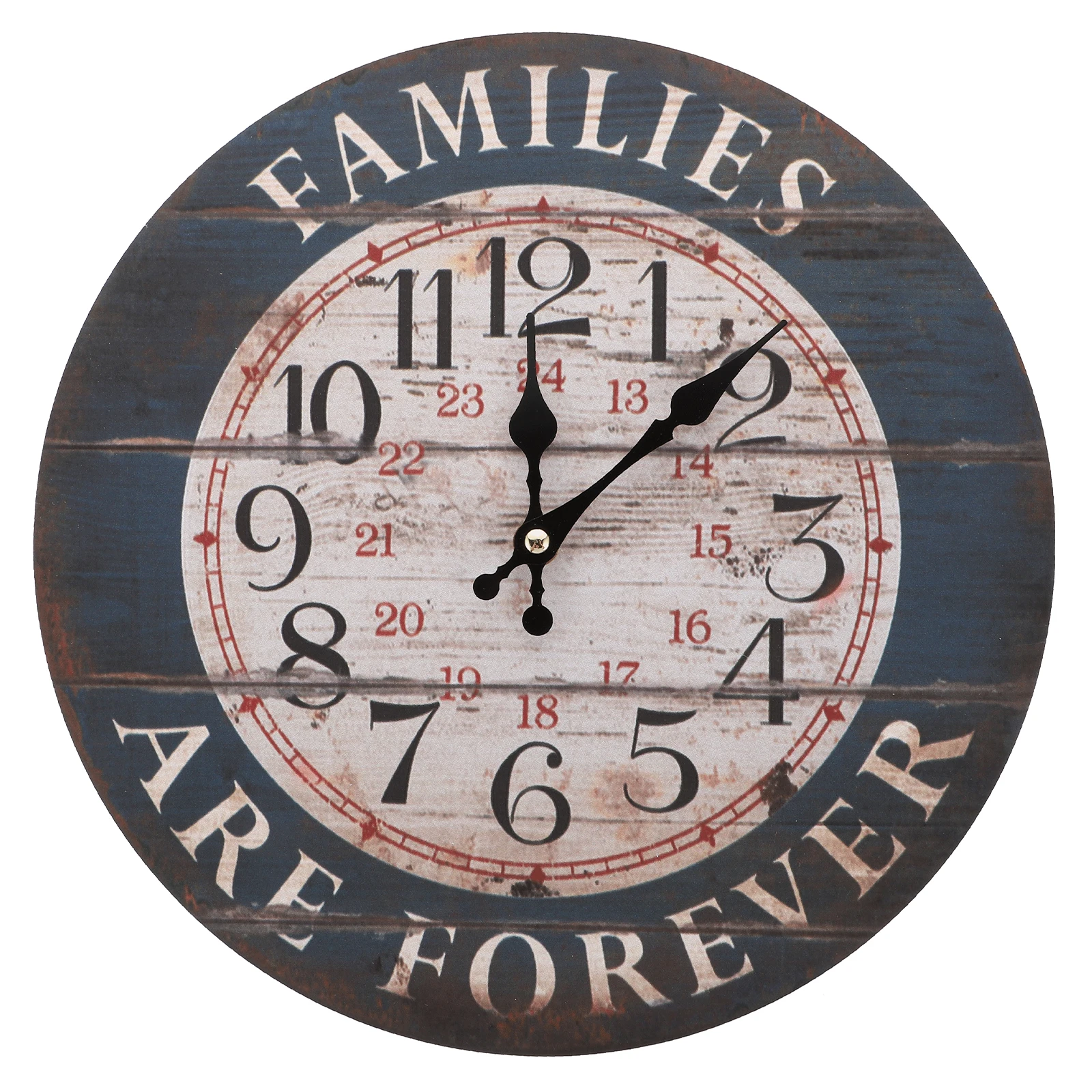 

1pc Retro Wall Clock Vintage Style Decorative Hanging Clock For Home Living Room Bedroom Cafe Hotel Decoration Sturdy