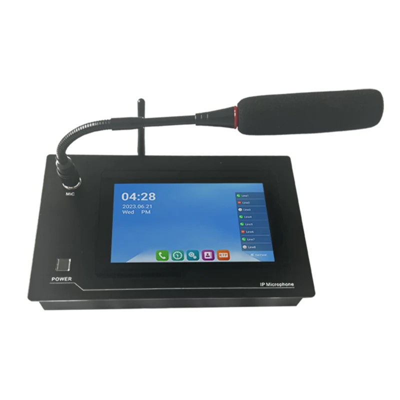 Tonmind M30 IP Microphone  IP PA Paging Station WiFi Microphone IP Audio  Station RTP Multicast