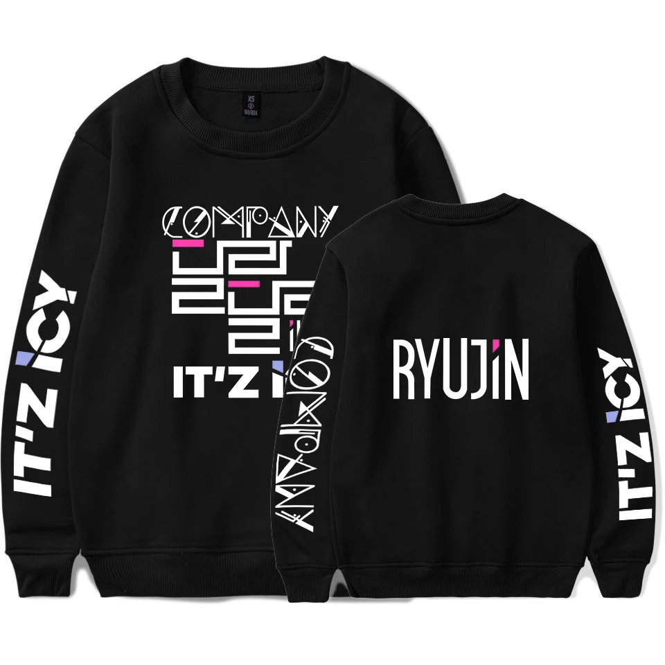 

ITZY Sweatshirt Kpop Member Name Letter Print Pullovers Autumn Fleece Hoodies Women Men Korean Fashion Streetwear Tracksuit Tops